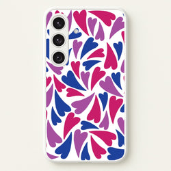 Bisexual Hearts - Pride  - Pride Phone Case for Galaxy S24 Plus