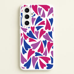 Bisexual Hearts - Pride  - Pride Phone Case for Galaxy A16