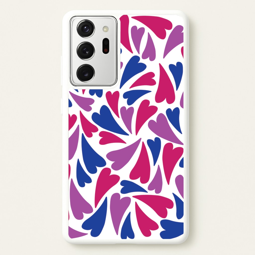 Bisexual Hearts - Pride  - Pride Phone Case for Galaxy Note 20 Ultra