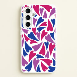 Bisexual Hearts - Pride  - Pride Phone Case for Galaxy A54