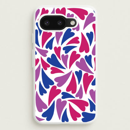 Bisexual Hearts - Pride  - Pride Phone Case for Google Pixel 9a