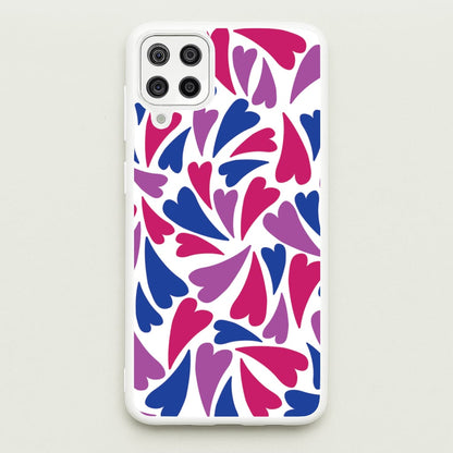 Bisexual Hearts - Pride  - Pride Phone Case for Galaxy A12