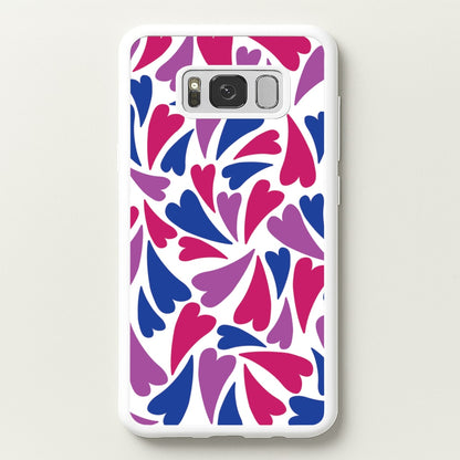Bisexual Hearts - Pride  - Pride Phone Case for Galaxy S8 Plus