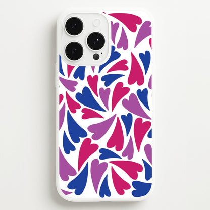 Bisexual Hearts - Pride  - Pride Phone Case for iPhone 13 Pro Max