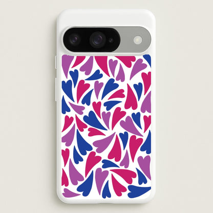 Bisexual Hearts - Pride Phone Case for Google Pixel 10 / 10 Pro