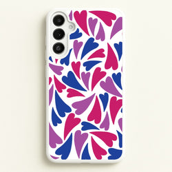 Bisexual Hearts - Pride  - Pride Phone Case for Galaxy A36