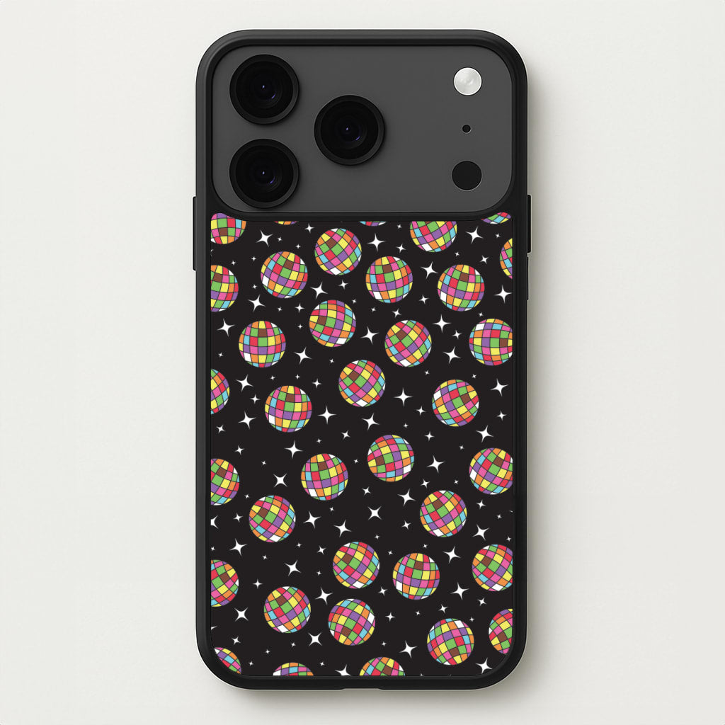 Rainbow Discoballs Phone Case for iPhone 17 Pro