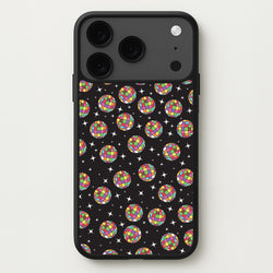 Rainbow Discoballs Phone Case for iPhone 17 Pro