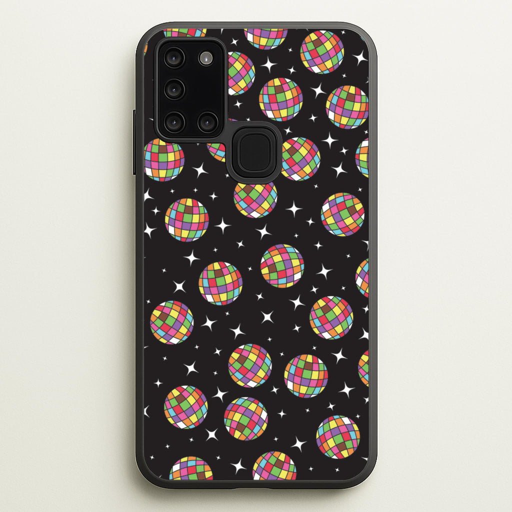 Rainbow Discoballs  - Pride Phone Case for Galaxy A21s