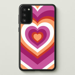 Lesbian Pride Heart  - Pride Phone Case for Galaxy S20