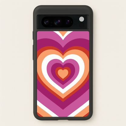 Lesbian Pride Heart  - Pride Phone Case for Google Pixel 8 Pro