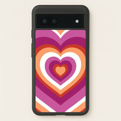 Lesbian Pride Heart  - Pride Phone Case for Google Pixel 6a