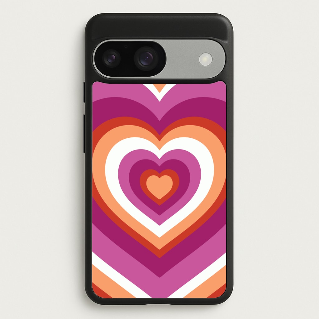 Lesbian Pride Heart  - Pride Phone Case for Google Pixel 9 / 9 Pro