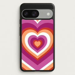 Lesbian Pride Heart  - Pride Phone Case for Google Pixel 9 / 9 Pro