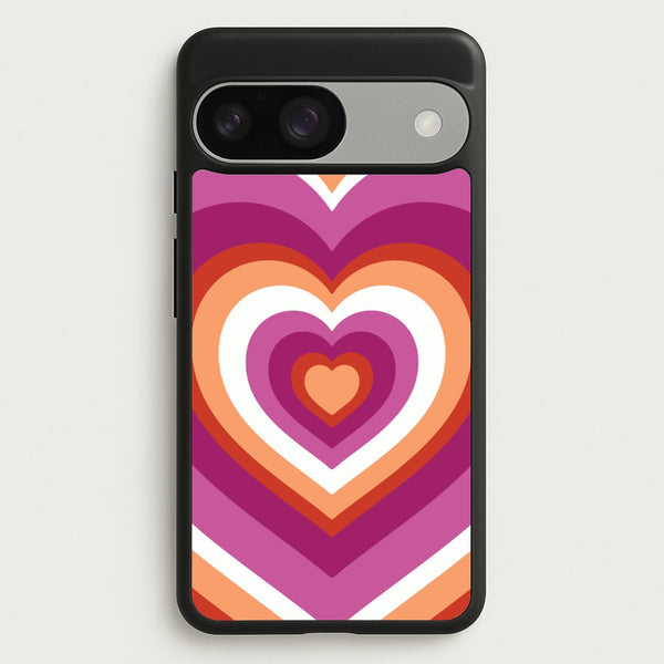 Lesbian Pride Heart  - Pride Phone Case for Google Pixel 9 / 9 Pro
