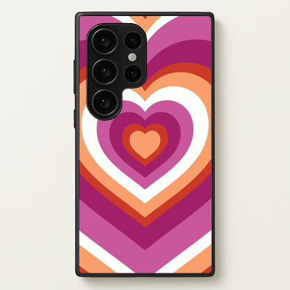 Lesbian Pride Heart  - Pride Phone Case for Galaxy S24 Ultra