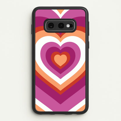 Lesbian Pride Heart  - Pride Phone Case for Galaxy S10e