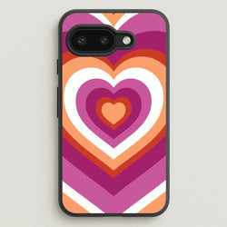 Lesbian Pride Heart  - Pride Phone Case for Google Pixel 9a