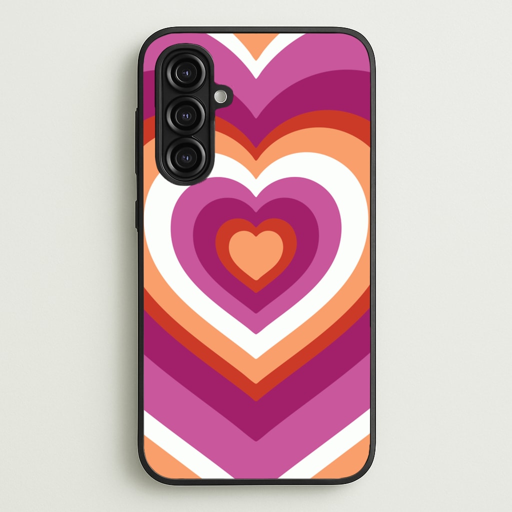 Lesbian Pride Heart  - Pride Phone Case for Galaxy A16
