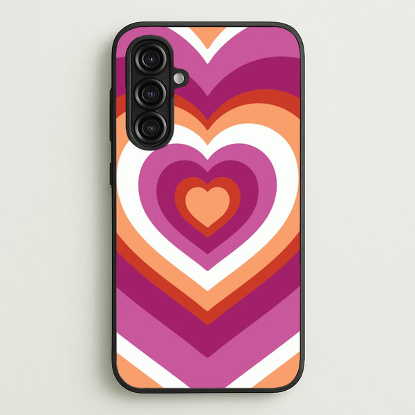Lesbian Pride Heart  - Pride Phone Case for Galaxy A16