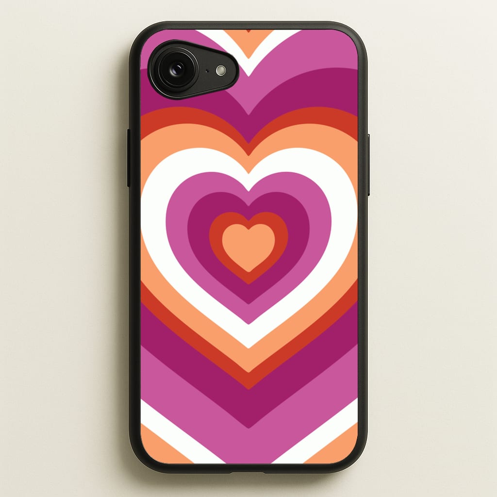 Lesbian Pride Heart  - Pride Phone Case for iPhone 16e