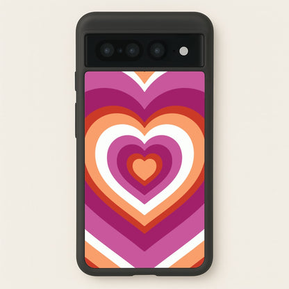 Lesbian Pride Heart  - Pride Phone Case for Google Pixel 7 Pro