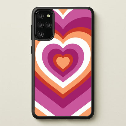 Lesbian Pride Heart  - Pride Phone Case for Galaxy S20 Plus