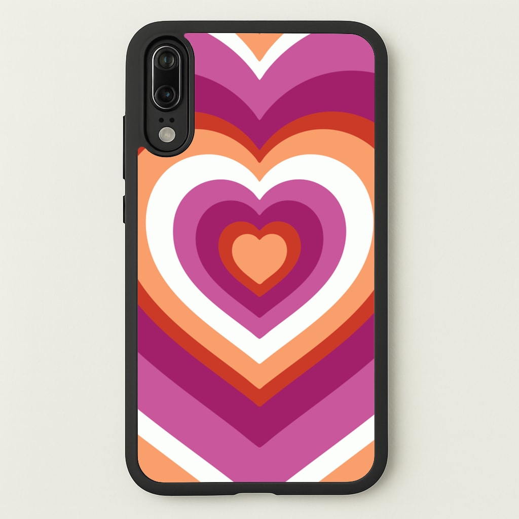 Lesbian Pride Heart  - Pride Phone Case for Huawei P20
