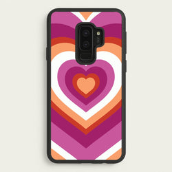 Lesbian Pride Heart  - Pride Phone Case for Galaxy S9 Plus