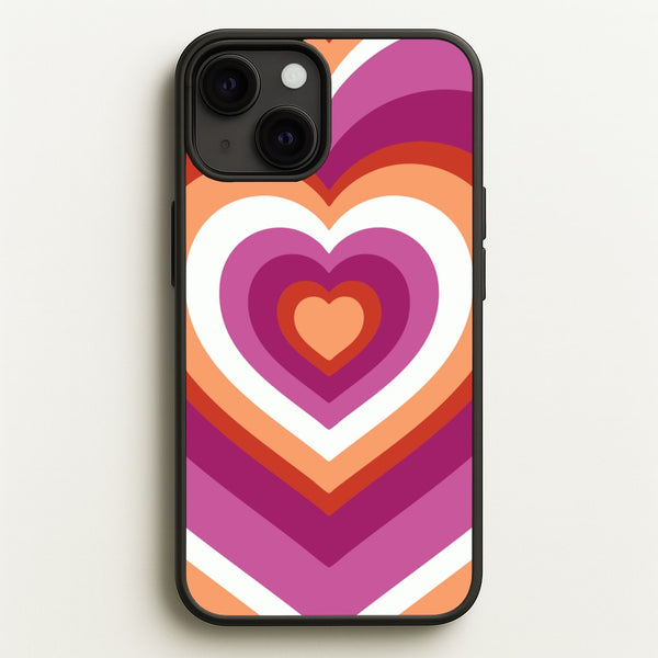 Lesbian Pride Heart  - Pride Phone Case for iPhone 13 Mini