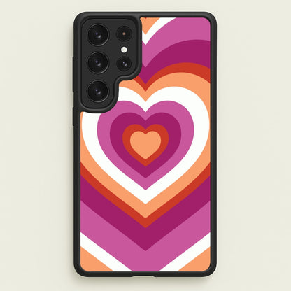 Lesbian Pride Heart  - Pride Phone Case for Galaxy S22 Ultra