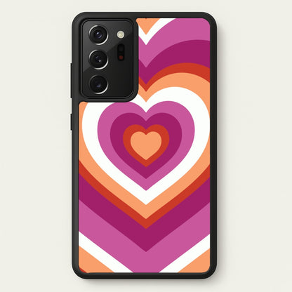 Lesbian Pride Heart  - Pride Phone Case for Galaxy Note 20 Ultra