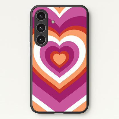 Lesbian Pride Heart  - Pride Phone Case for Galaxy S24FE