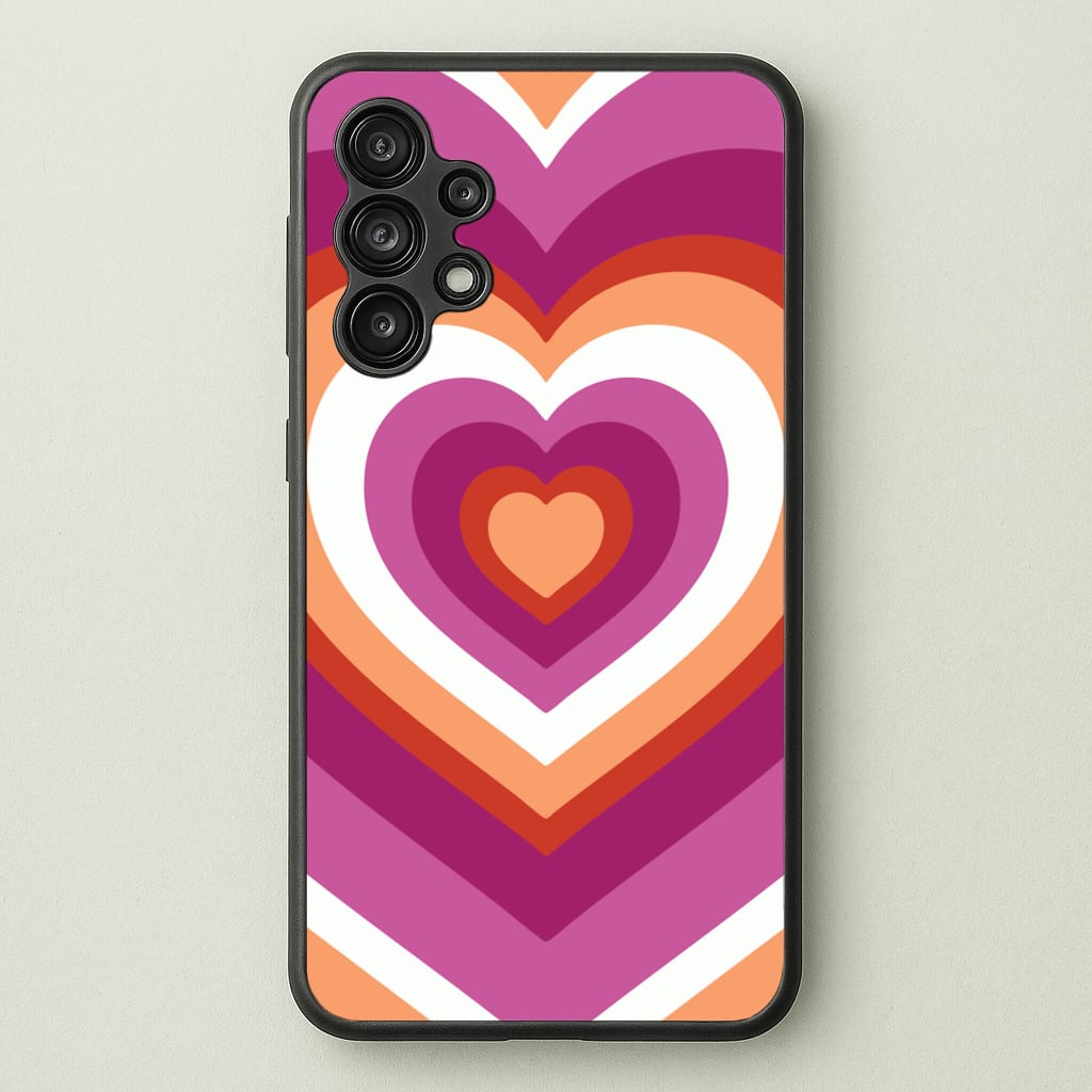 Lesbian Pride Heart  - Pride Phone Case for Galaxy A13
