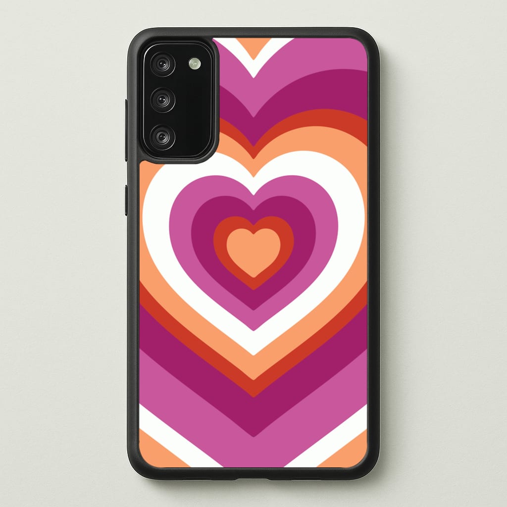 Lesbian Pride Heart  - Pride Phone Case for Galaxy A41
