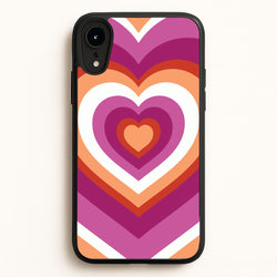 Lesbian Pride Heart  - Pride Phone Case for iPhone XR