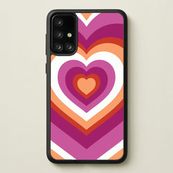 Lesbian Pride Heart  - Pride Phone Case for Galaxy A71