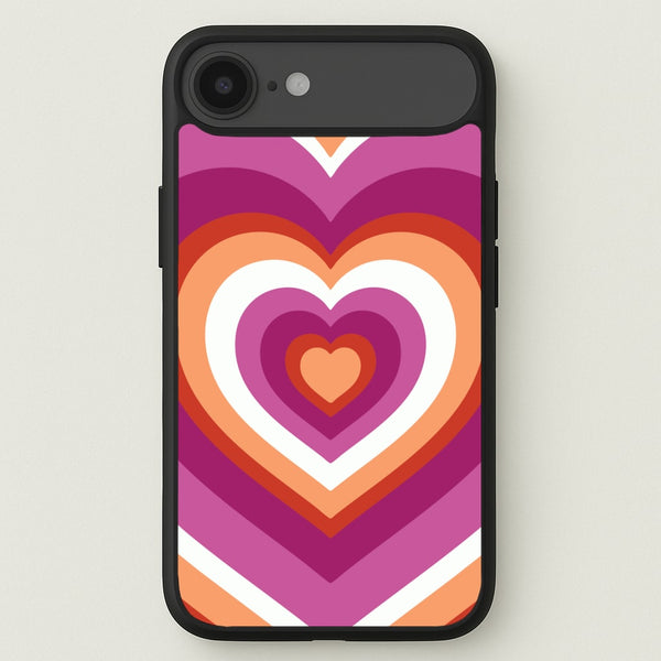 Lesbian Pride Heart Phone Case for iPhone 17 Air