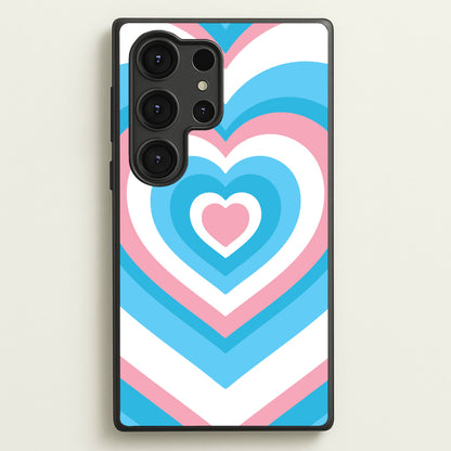 Trans Pride Heart  - Pride Phone Case for Galaxy S25 Ultra