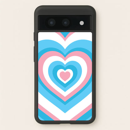 Trans Pride Heart  - Pride Phone Case for Google Pixel 8a