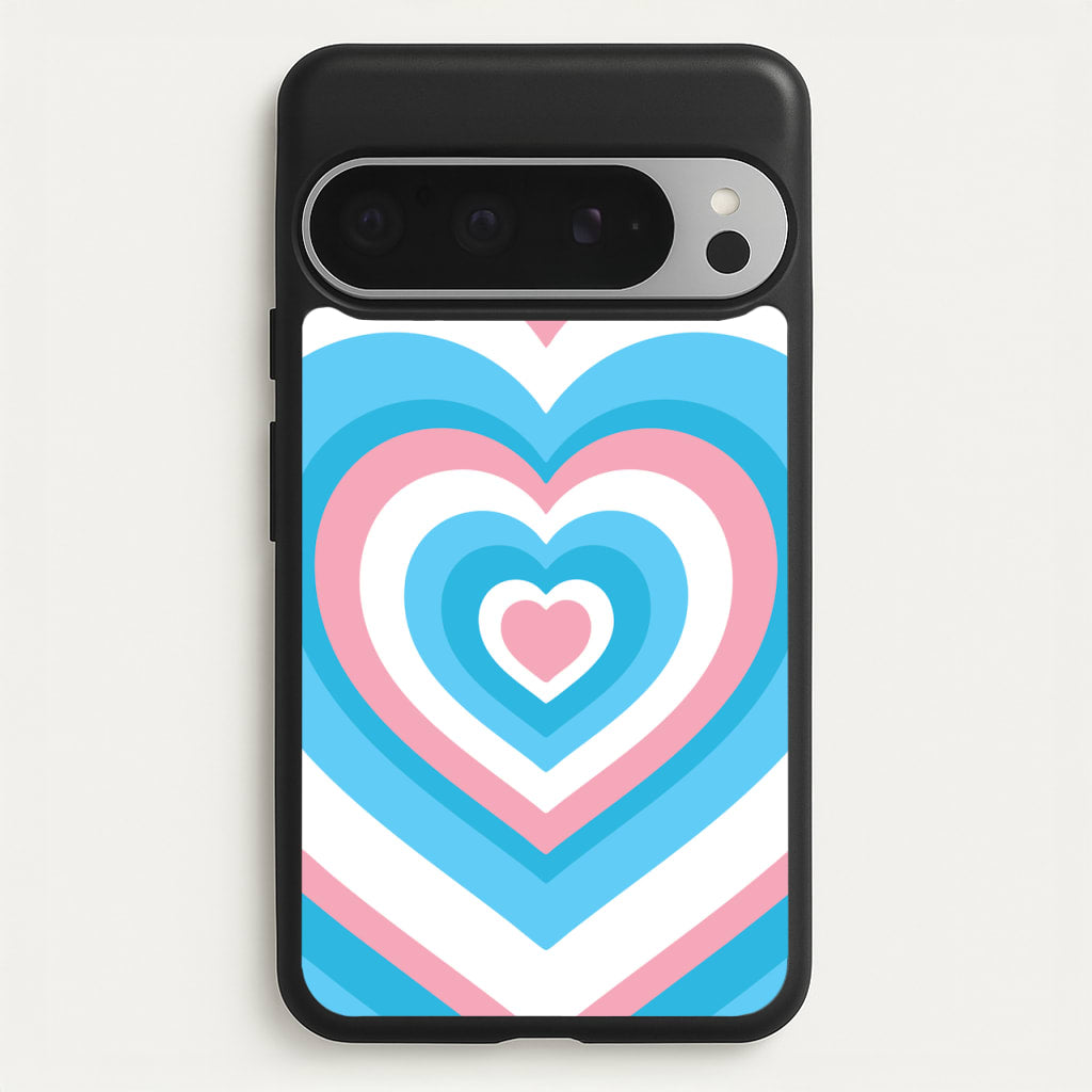 Trans Pride Heart  - Pride Phone Case for Google Pixel 9 Pro XL