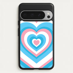 Trans Pride Heart  - Pride Phone Case for Google Pixel 9 Pro XL