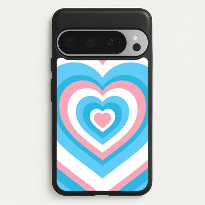 Trans Pride Heart  - Pride Phone Case for Google Pixel 9 Pro XL