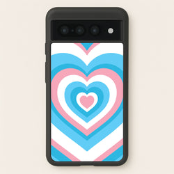Trans Pride Heart  - Pride Phone Case for Google Pixel 7 Pro
