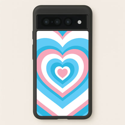 Trans Pride Heart  - Pride Phone Case for Google Pixel 7 Pro