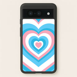 Trans Pride Heart  - Pride Phone Case for Google Pixel 8