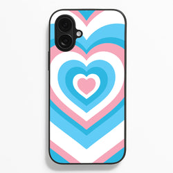 Trans Pride Heart  - Pride Phone Case for iPhone 16 Plus