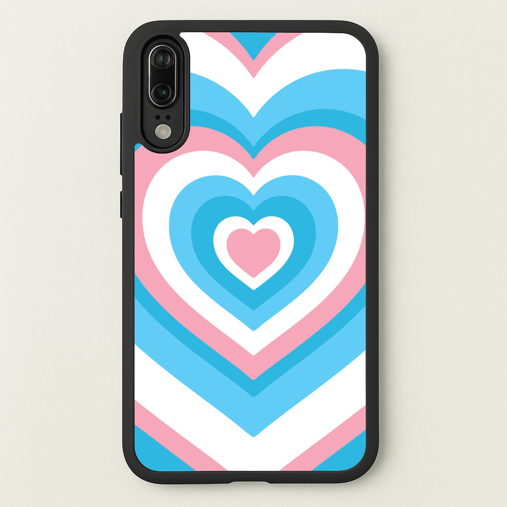 Trans Pride Heart  - Pride Phone Case for Huawei P20