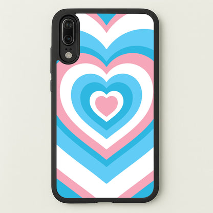 Trans Pride Heart  - Pride Phone Case for Huawei P20