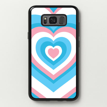 Trans Pride Heart  - Pride Phone Case for Galaxy S8 Plus